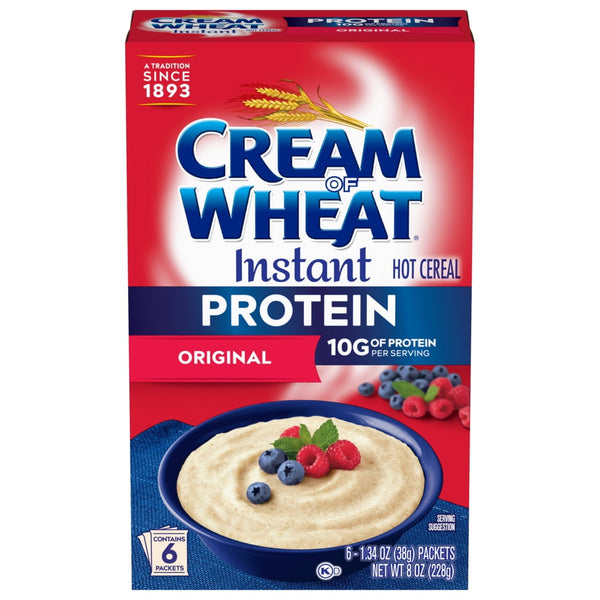 Cream of Wheat Protein Instant Original Hot · Cereal · 6 sobres de 227 g