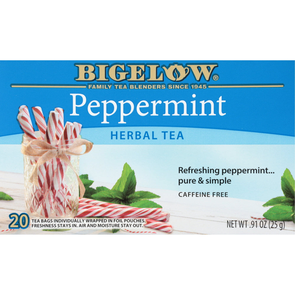 Bigelow Peppermint Herbal Tea sin cafeína · Té · 20 pzas