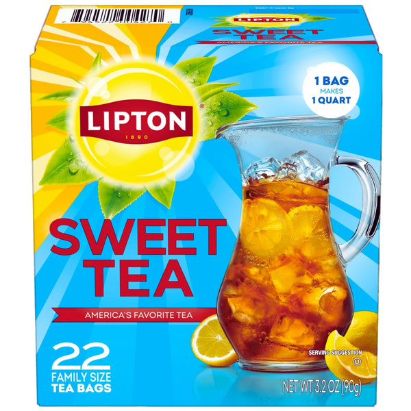 Lipton Family Sized Iced Southern Sweet Black Tea · Té · 22 pzas