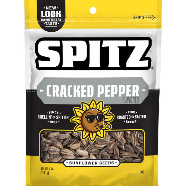 Spitz Sunflower Seeds Cracked Pepper · Nueces · 170 g · bolsa
