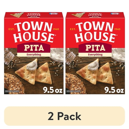 Town House Pita Everything Oven Salty · Galletas saladas · 2 pack de 269 g