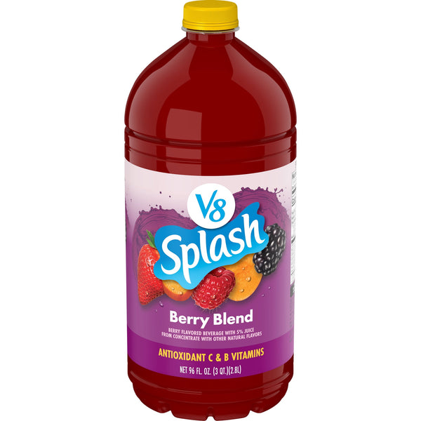 V8 Splash · Bebida de frutas sabor frutos rojos · 2839 ml