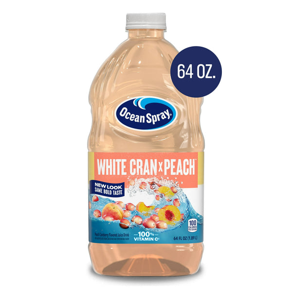 Ocean Spray · Bebida de arándano blanco y durazno · 1893 ml