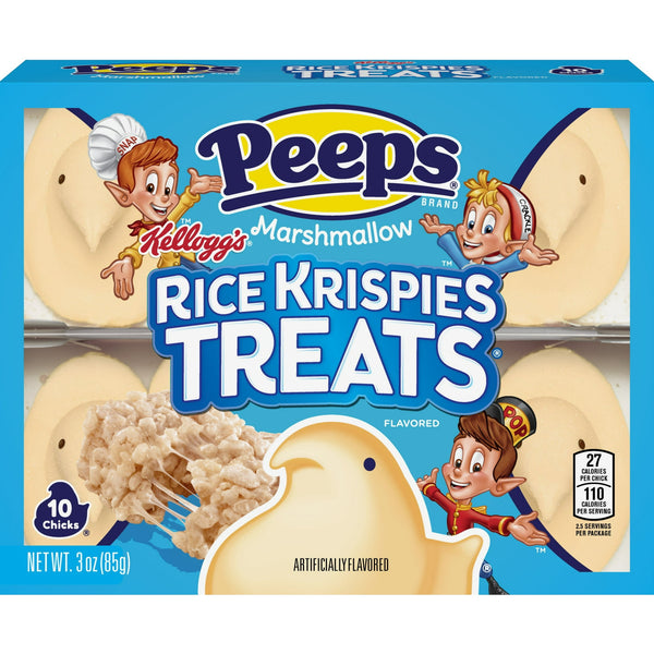 PEEPS Rice Krispies Treat Marshmallow Chicks · Malvaviscos · 10 pzas de 85 g