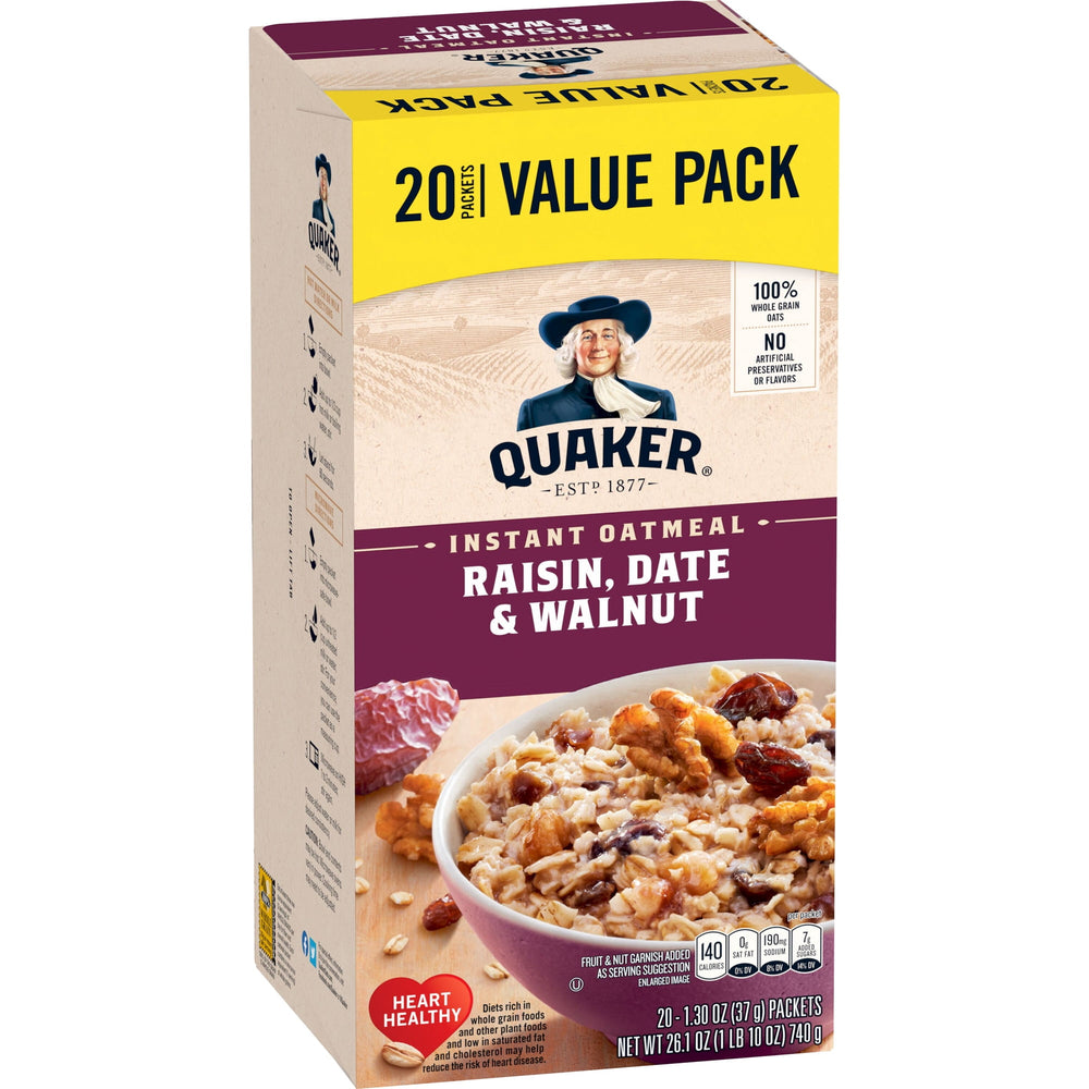 Quaker Raisin · Cereal · 20 sobres de 37 g