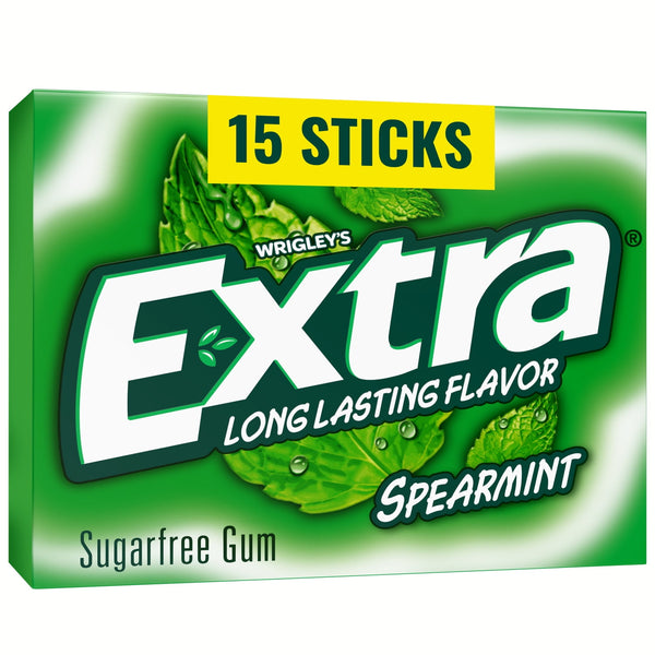 Extra Spearmint Single pack - 15 Stick Sugar Free · Chicles y mentas