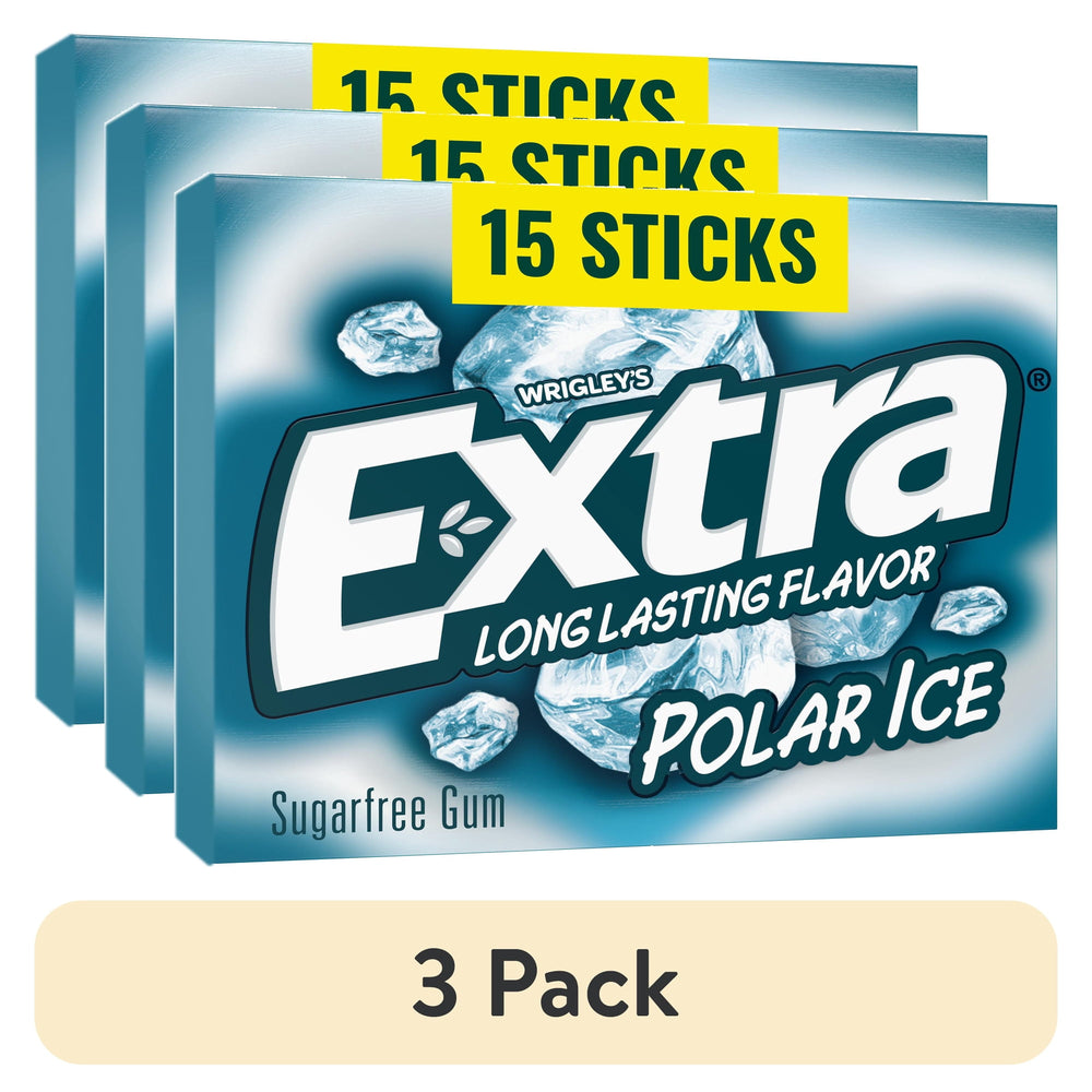Extra Polar Ice sin azúcar Single Pack 15 Sticks · Chicles y mentas · 3 pack