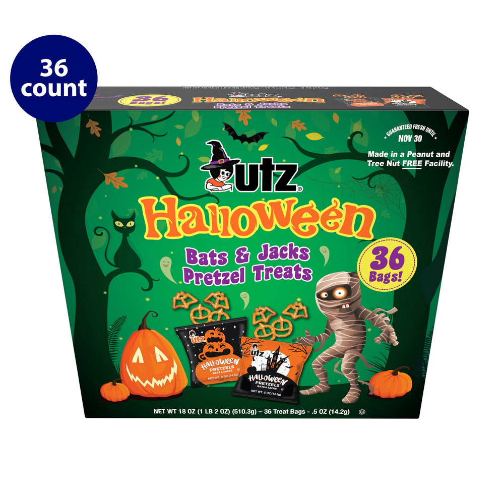 Utz Halloween Bats and Jacks Pretzel · Pretzels · 36 pzas de 14 g