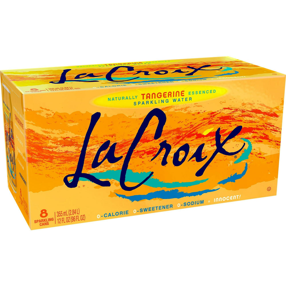 LaCroix Tangerine · Agua mineral · 8 pzas de 355 ml