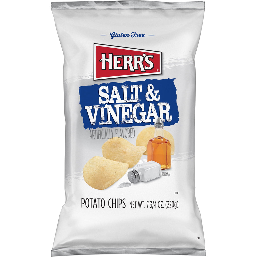 Herr's Salt and Vinegar · Papas · 220 g