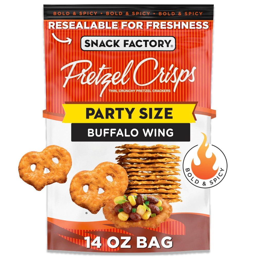 Factory Pretzel Crisps Buffalo Wing · Pretzels · 397 g · tamaño fiesta