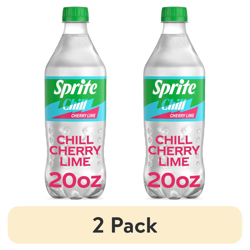Sprite Chill Cherry-Lime sin cafeína · Refresco · 2 botellas de 591 ml