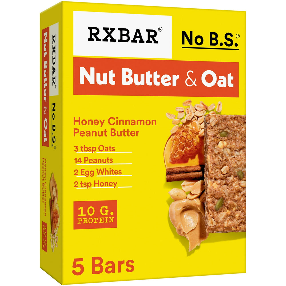 RXBAR Nut Butter and Oat Honey Cinnamon Peanut Butter · Barras · 5 pzas