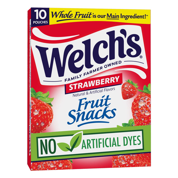 Welch's Fruit Strawberry · Gomitas de fruta · 10 pack de 23 g