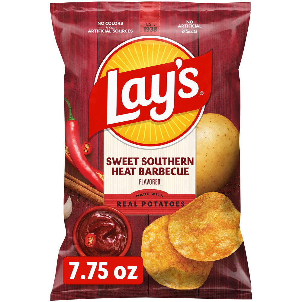 Lay's Southern Sweet Heat Barbecue Potato · Papas · 220 g · bolsa