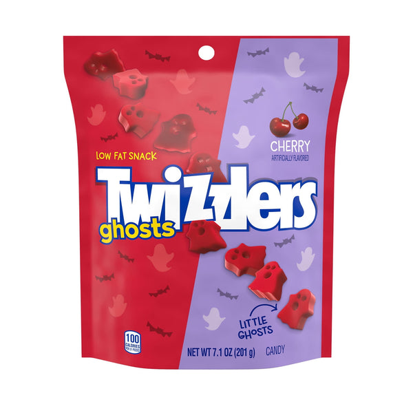 Twizzlers Ghosts Cherry Halloween · Caramelos · 201 g · bolsa
