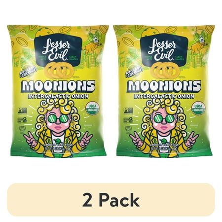 LesserEvil Moonions Intergalactic Onion · Frituras · 2 pack de 170 g