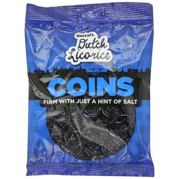 Gustaf's Dutch Licorice Coins · Gomitas · 147 g