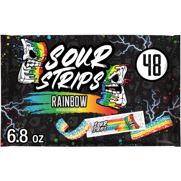 Sour Strips Rainbow Halloween · Caramelos · 48 pzas · 193 g