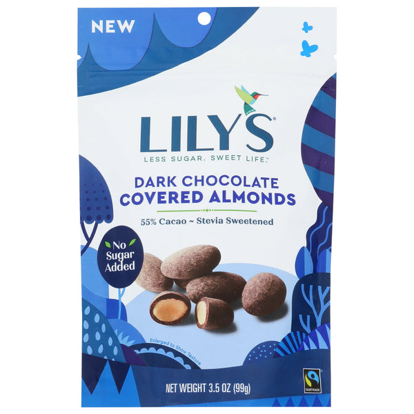 Lily'S Sweets Covred Almond Dark Chocolate Stevia · Caramelos · 99 g