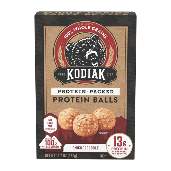 Kodiak Protein Snickerdoodle · Mezcla para bolitas sin hornear · 360 g · caja