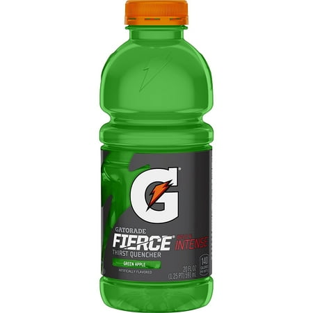 Gatorade Fierce Thirst Quencher Green Apple · Bebida · 12 pzas · 591 ml