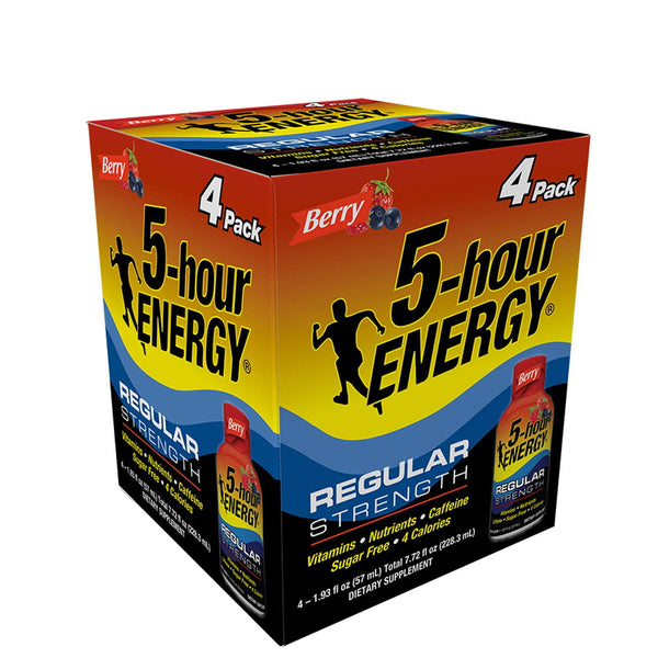 5-hour ENERGY® Shot Regular Strength · Bebida energética · 4 pzas