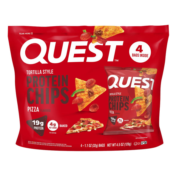 Quest Protein Chips Pizza · Totopos · 4 pzas de 31 g