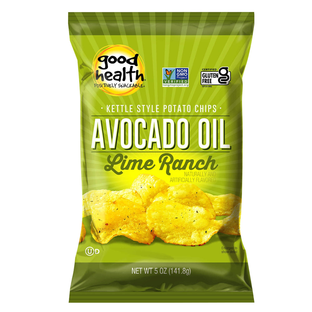 Good Health Avocado Oil Lime Ranch Kettle Style Gluten-Free · Papas · 142 g · bolsa