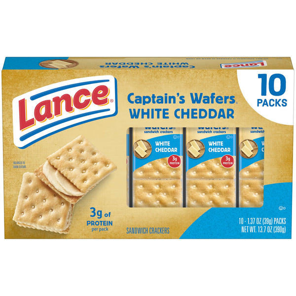 Lance Captain's White Cheddar · Galletas saladas