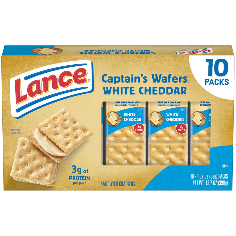 Lance Captain's White Cheddar · Galletas saladas