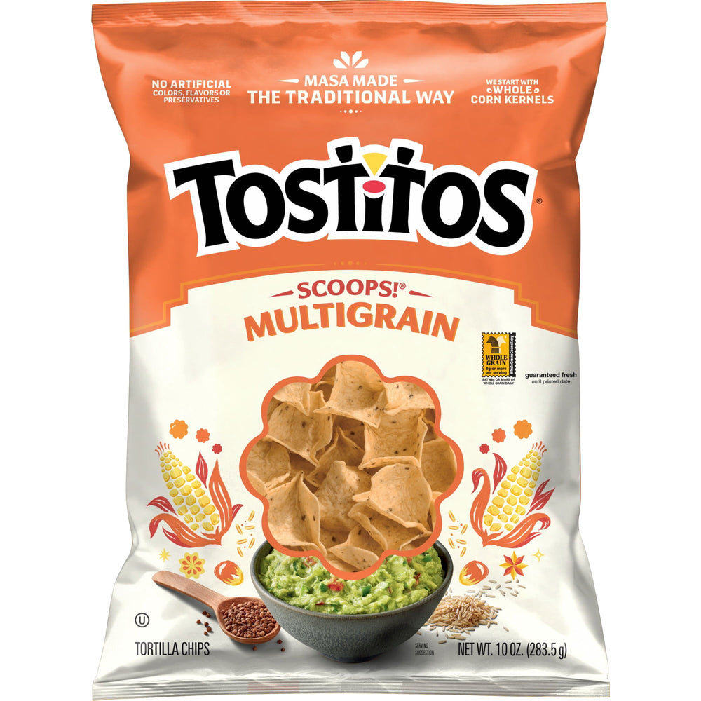 Tostitos Scoops! Multigrain · Totopos · 283 g · bolsa