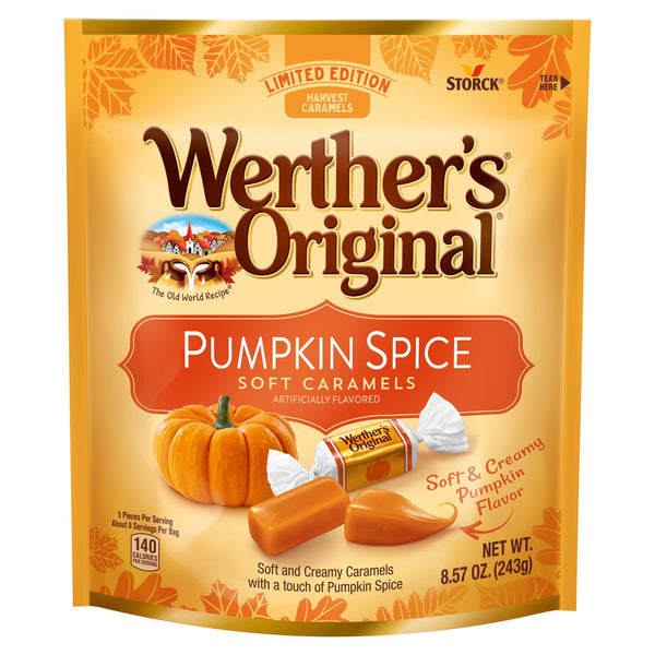 Werther's Original Limited Edition Fall Harvest Pumpkin · Caramelos · 243 g · bolsa