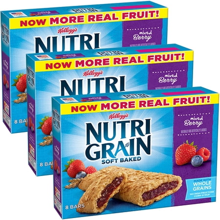 Kellogg's Nutri Grain Breakfast Mixed Berry · Cereal · 8 pzas de 37 g