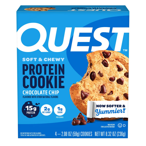 Quest Protein Cookie Chocolate Chip · Galletas · 4 pzas