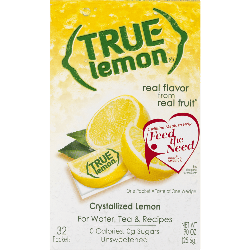 True Lemon Lemonade · Polvo para agua · 32 sobres