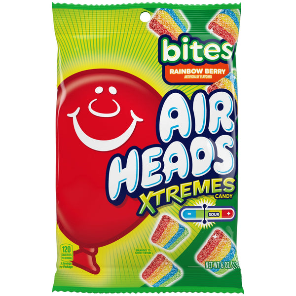 Airheads Xtremes Bites Rainbow Berry · Caramelos · 170 g · bolsa