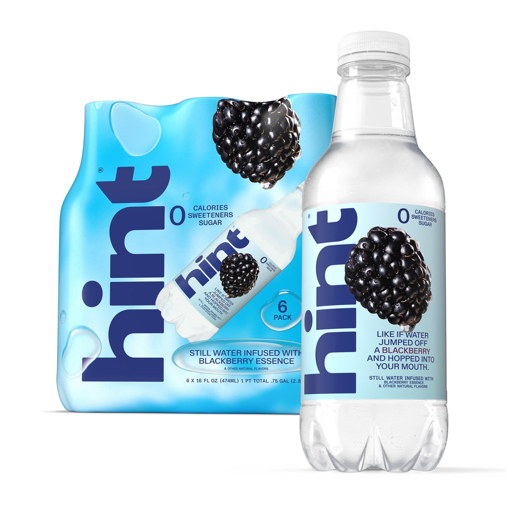Hint Blackberry Water · Bebida · 6 botellas de 473 ml