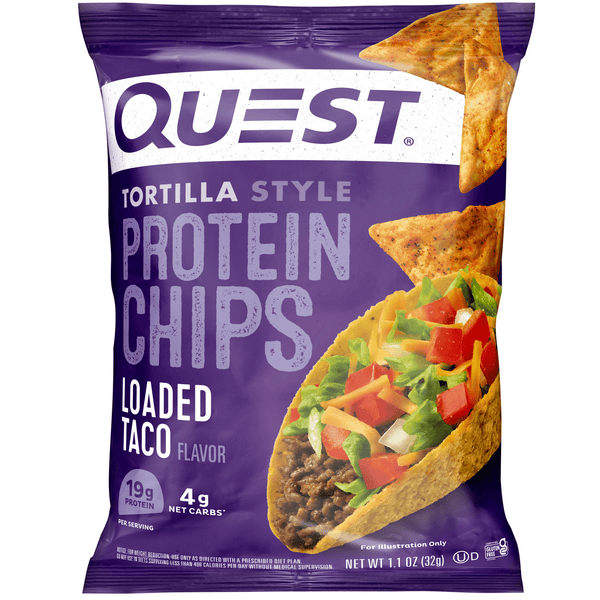 Quest Protein Chips Loaded Taco · Frituras · 32 g