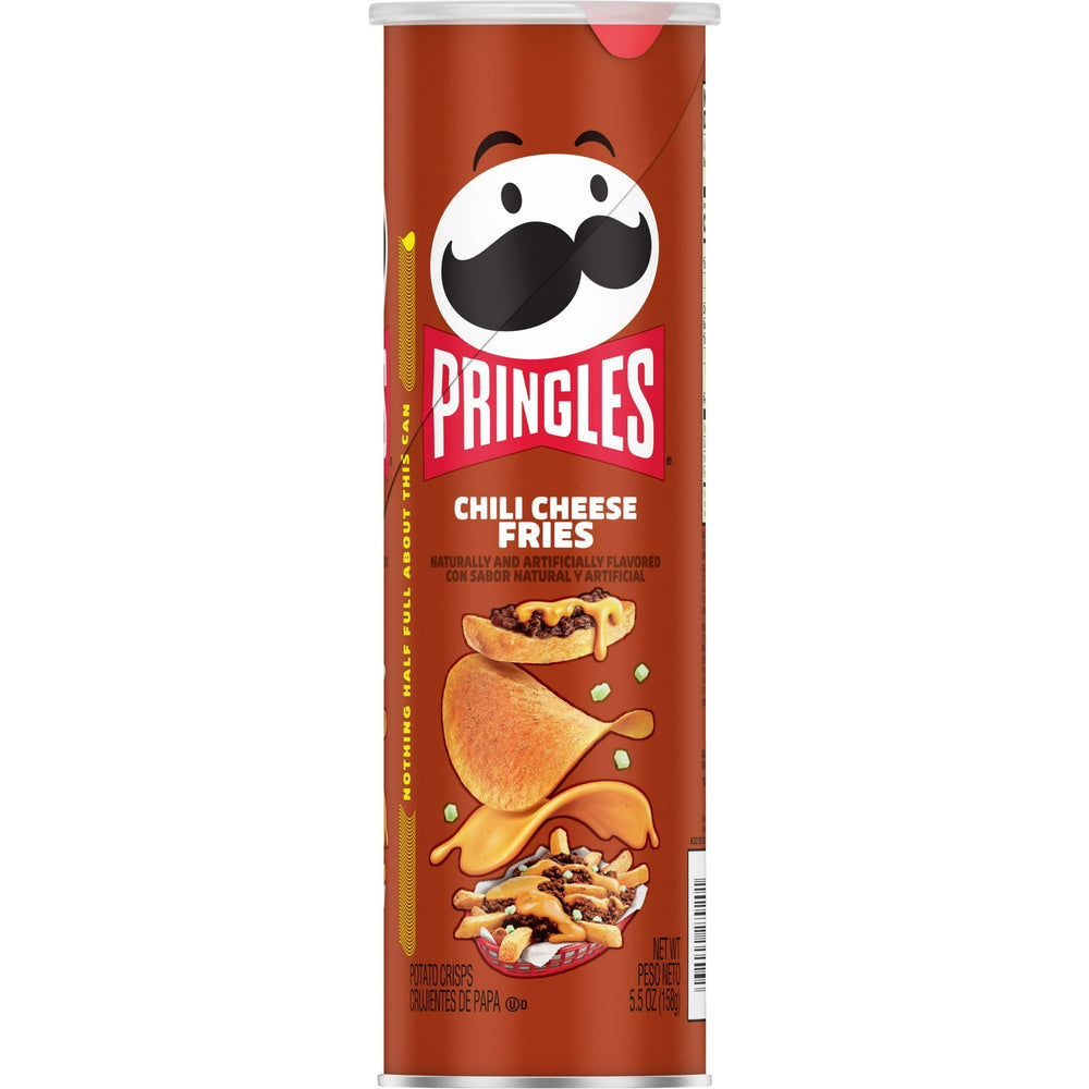 Pringles Chili Cheese Fries Potato Crisps · Papas · 156 g · bote
