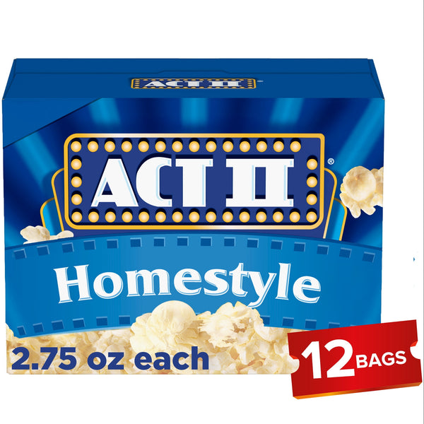 Act II Homestyle · Palomitas · 12 pzas de 78 g