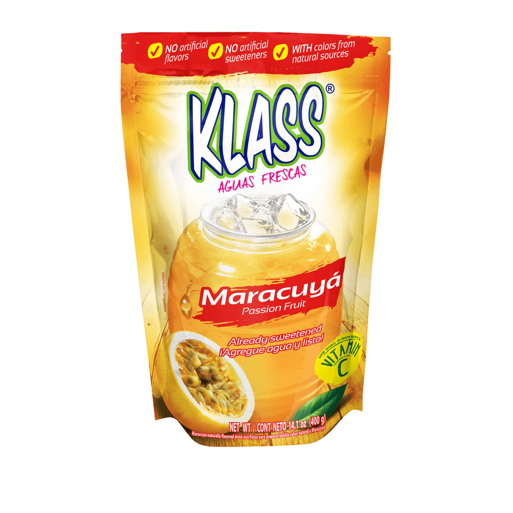 Klass Aguas Frescas Maracuya Naturally · Polvo para agua · 400 g