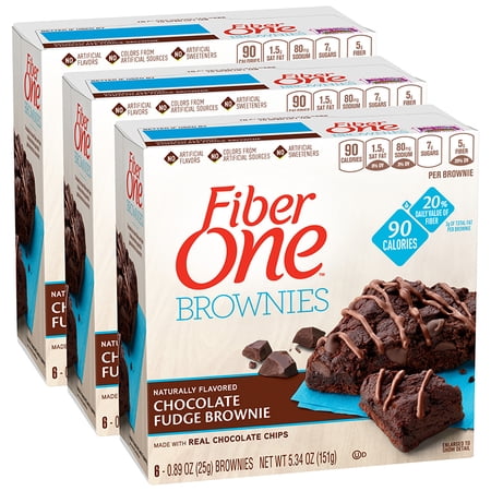 Fiber One Brownies 90 Calorie Bar · Caramelos · 6 pzas de 25 g