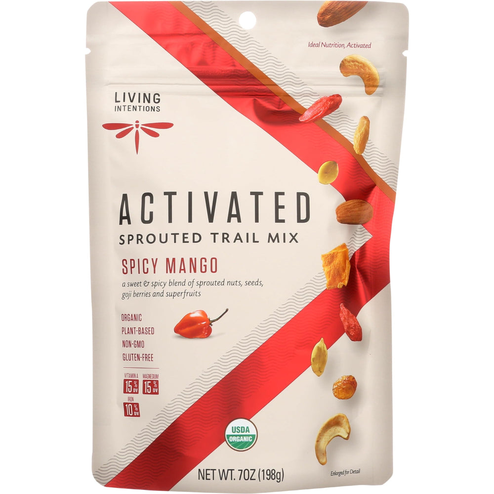 Living Intentions - Organic - Sprouted - Mango Goji Fire · Mezcla de nueces · 198 g