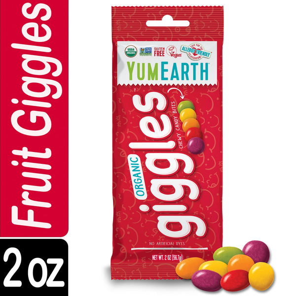 YumEarth Organic Fruit Giggles Gluten-Free · Gomitas · 57 g · bolsa