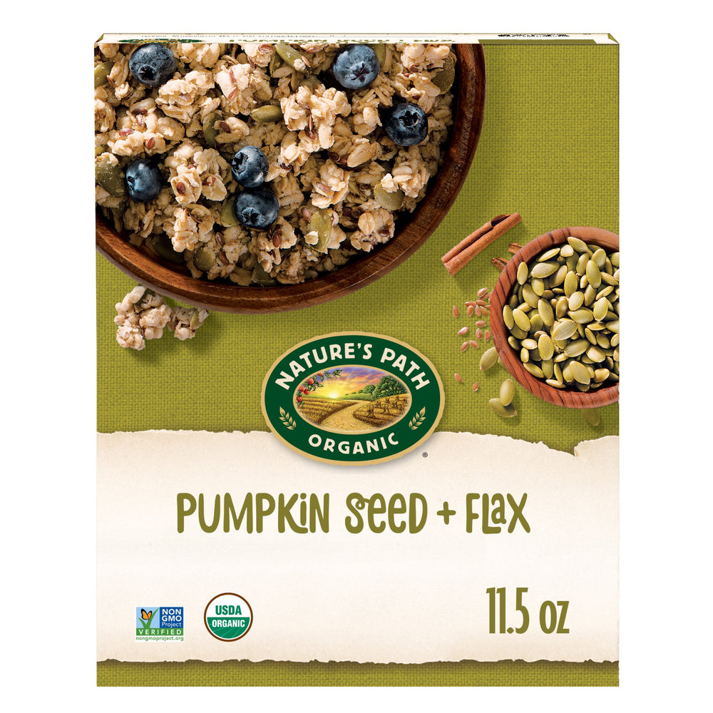 Nature's Path Organic Pumpkin Seed + Flax · Granola · 326 g · caja