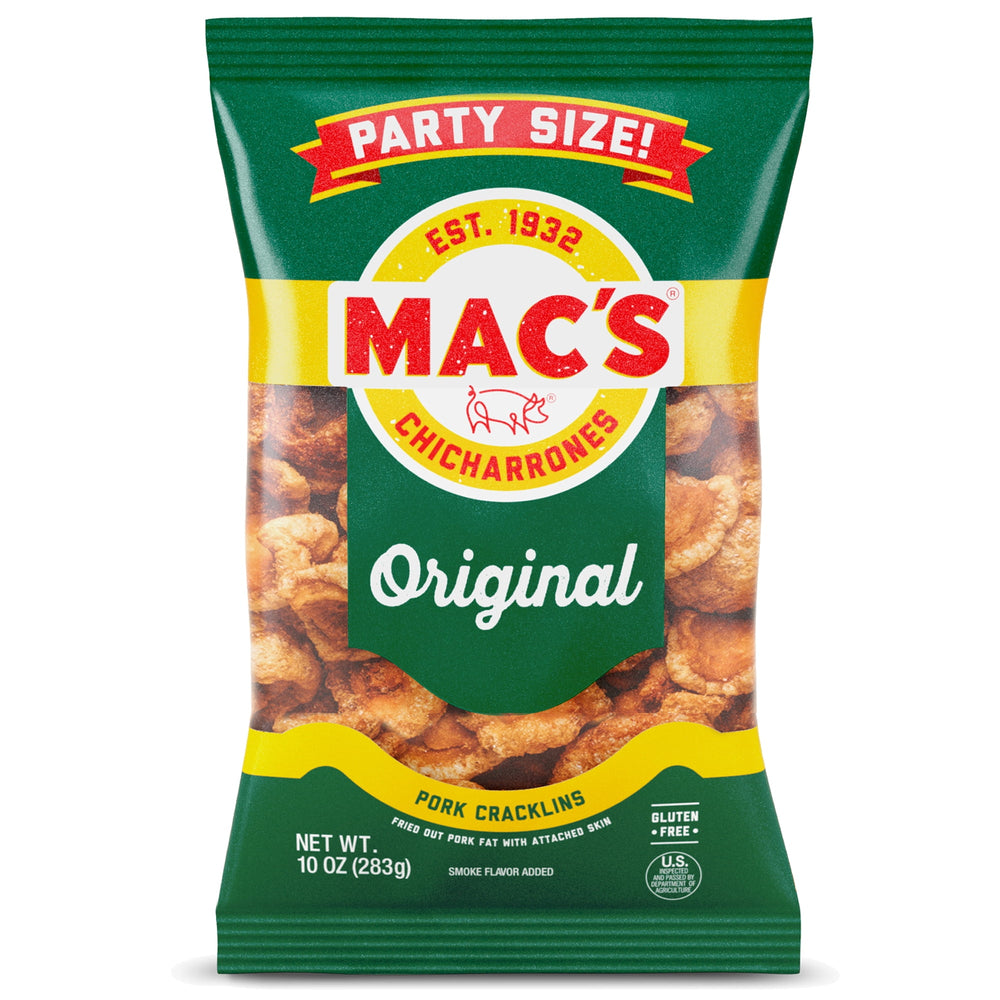 Mac's Chicharrones Original Pork Cracklins · Frituras · 283 g · bolsa