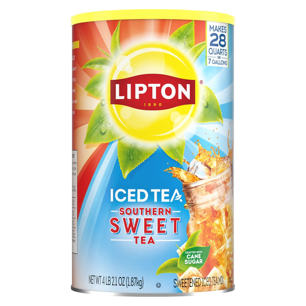 Lipton Southern Sweet Black Tea Powder Caffeinated · Té · bote
