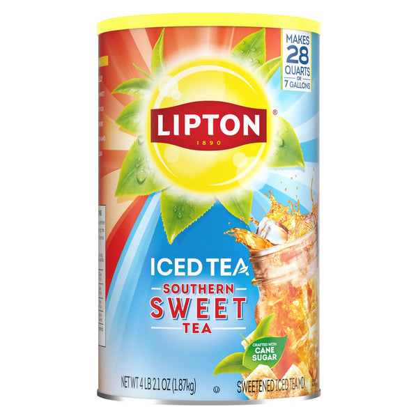 Lipton Southern Sweet Black Tea Powder Caffeinated · Té · bote