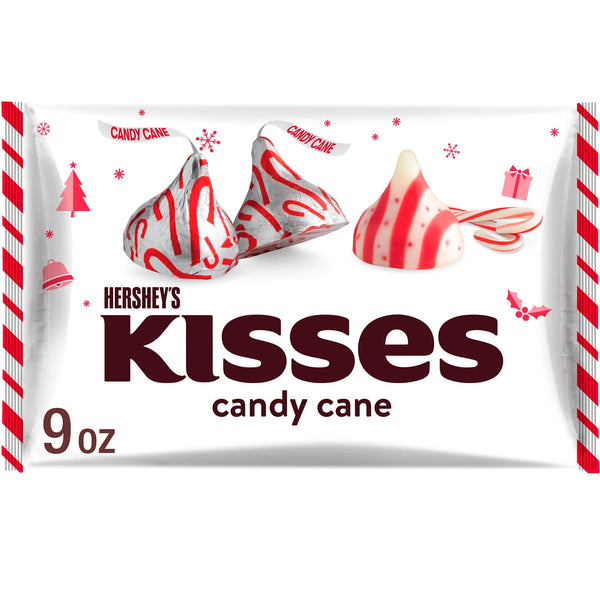 Hershey's Kisses Cane Christmas Holiday · Caramelos · 255 g · bolsa
